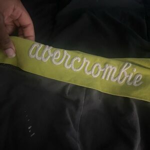 Abercrombie Green Embroidered Belt